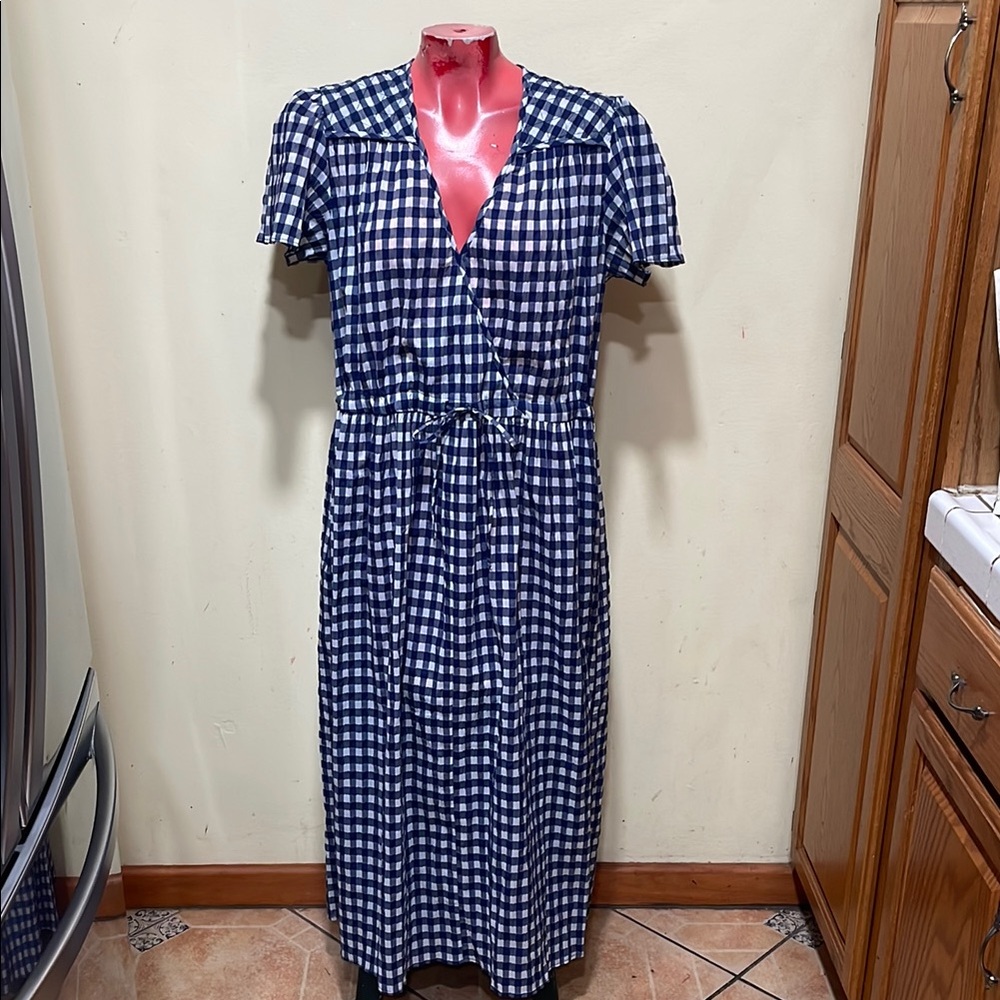 Christy dawn Chic Blue Gingham midnight plaid Dress